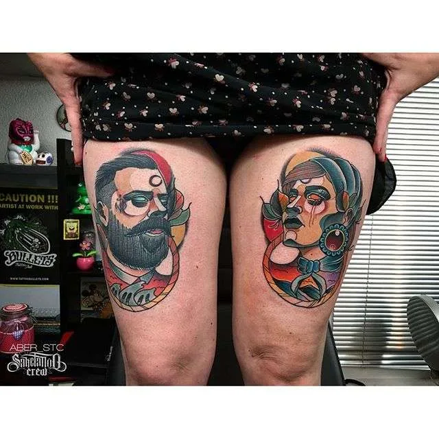 Tattoo artist Aber Tattooer - color neotraditional tattoo  | Тату мастер Aber Tattooer - цветные неотрад тату